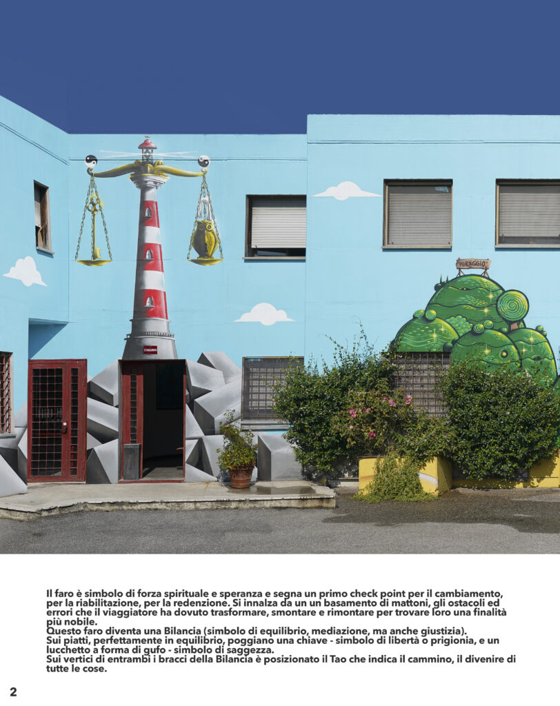 La scritta che Buca - murale al carcere di Sollicciano (FI)