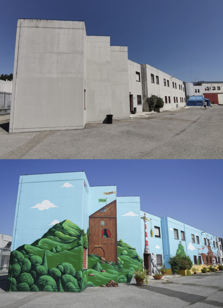 La scritta che Buca - murale al carcere di Sollicciano (FI)