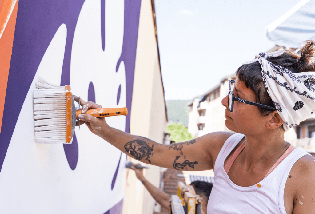 Murale per i 50 anni di RAT Srl – Prato, Toscana