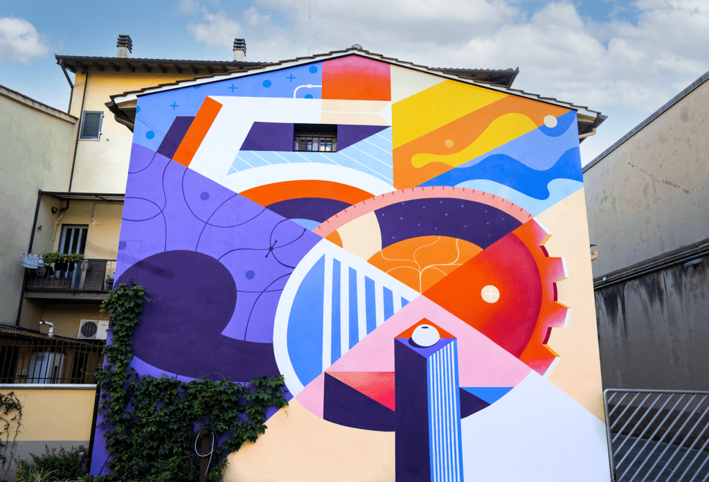 Murale per i 50 anni di RAT Srl – Prato, Toscana